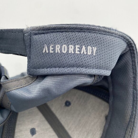 Adidas Aeroready Hat Cap Strap Back Gray One Size Adjustable Golf Tennis Running - Picture 9 of 10